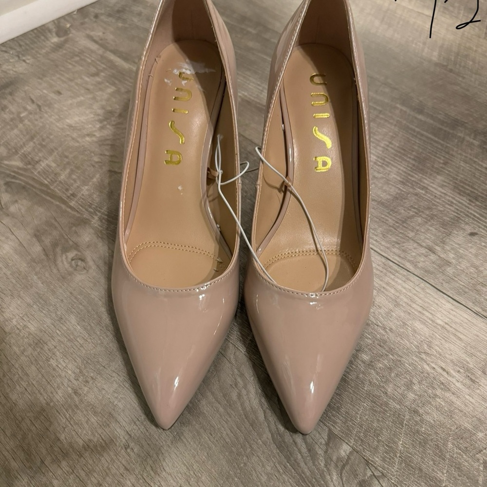 New, Low chunky heel.
